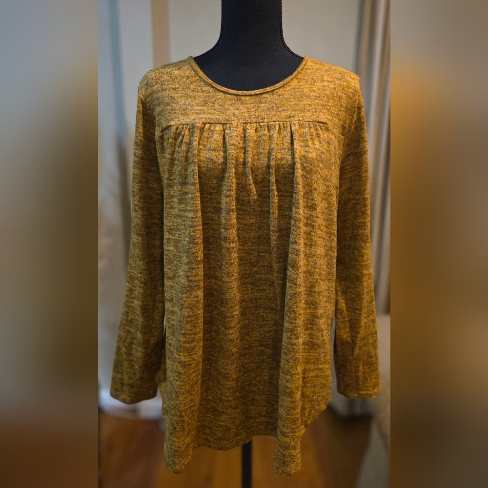 Elegant Mustard Long Sleeve Top